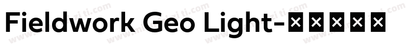 Fieldwork Geo Light字体转换